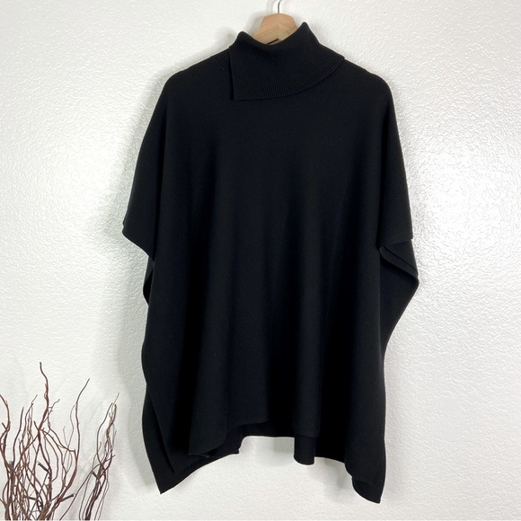 BOSS HUGO BOSS Leandra Virgin Wool Poncho - Picture 3 of 6